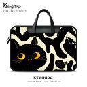 パソコンケース イラスト 黒猫 かわいい 個性的 ノート ブック コンピュータ バッグ レディース 収納ケース 大容量 耐衝撃 保護ケース