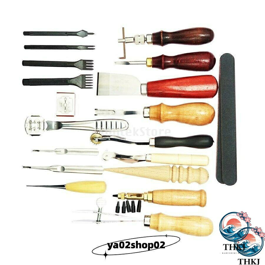 【全品2点で5%OFF】レザークラフト 初心者キット 革工具セット 工具 道具セット手...