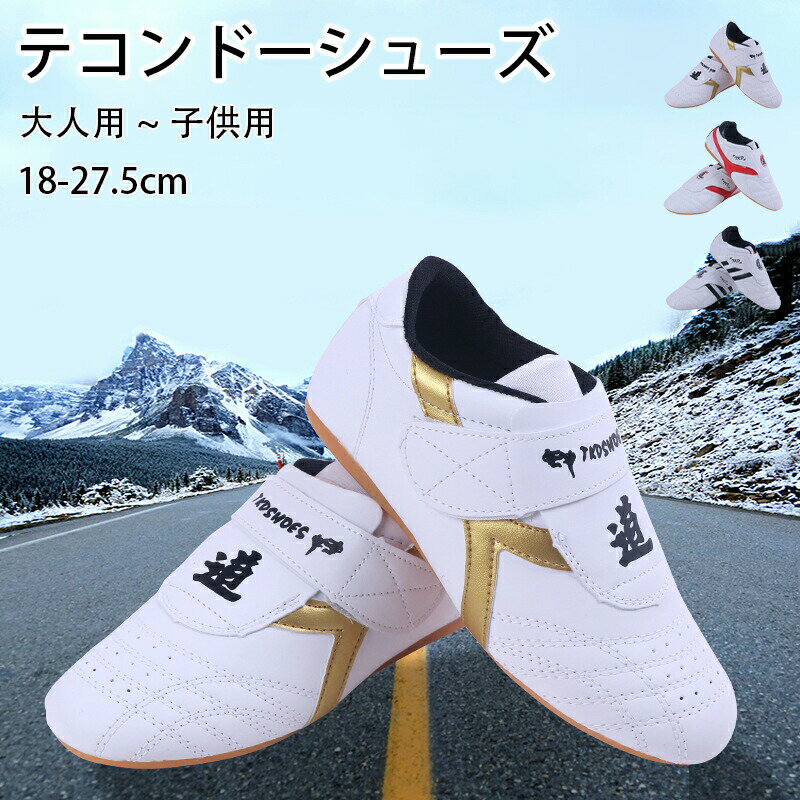 テコンドーシューズ フルコンタクト 柔道着 子供 合気道 専用シューズ 18~27.5cm 初心者向け 練習靴 柔..