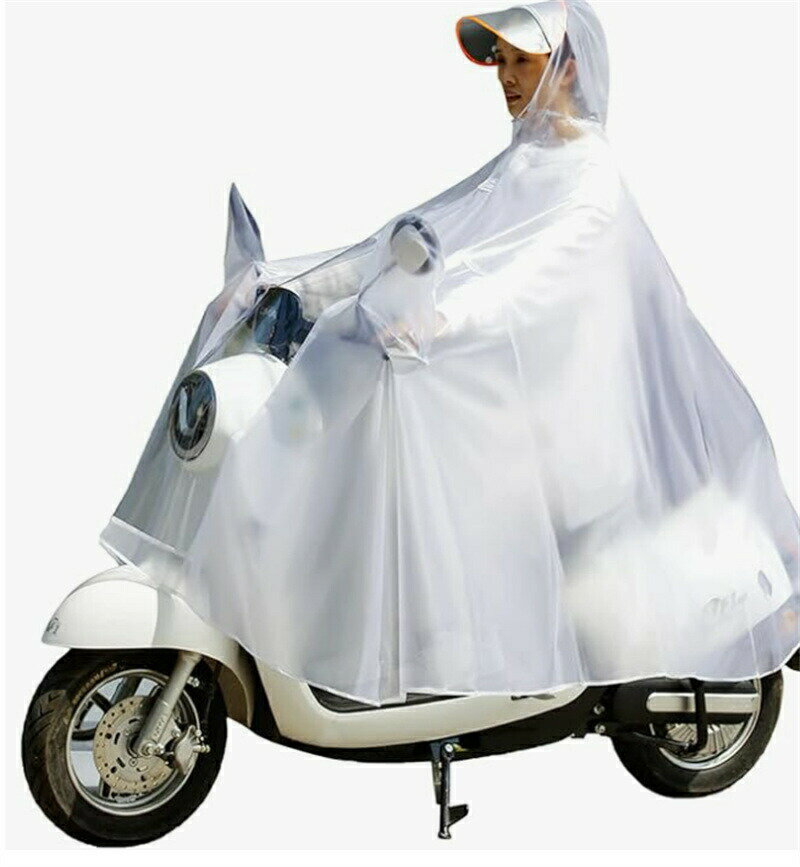レインコート レインポンチョ 自転車 バイク用 レインウェア 二重つば付き 男女兼用 大きいサイズ 雨具 カッパ リュック対応 通勤 通学 雨合羽 ポンチョ バックミラーカバー付き 防水防風 速乾 レインコート
