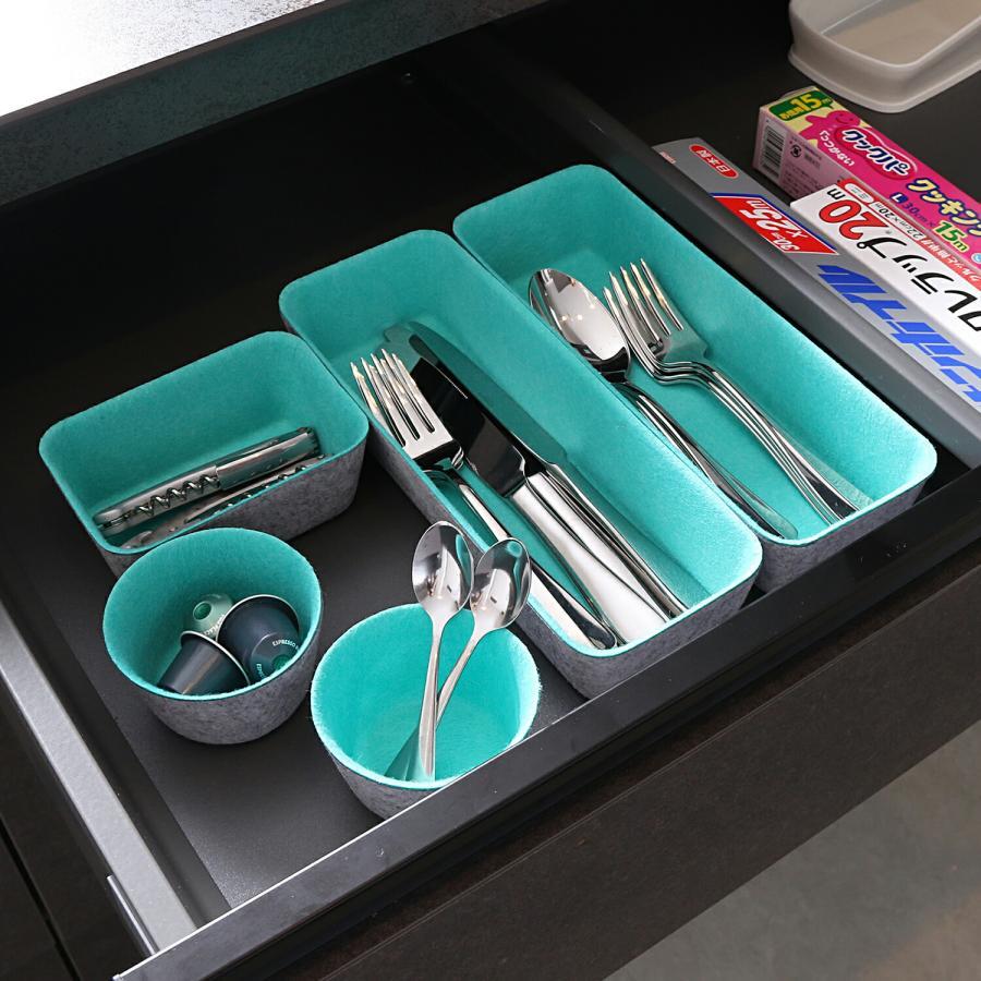 お買い物マラソンポイント10倍 フェルト 収納ボックス 収納ケース 引き出し 仕切り 2色 仕切りケース アクセサリー収納 引き出し 仕切りトレー シンク下収納 小物入れ 仕切りボックス 軽量 おしゃれ 可愛い 上質 便利 シングル 新生活 プレゼント ギフト 贈り物