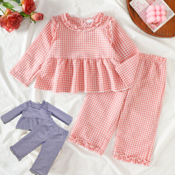 2025年新作 クリスマス チェック柄パジャマ ホームウエア 子供 ベビー 赤ちゃん 仮装用 子供 着ぐる ベ..