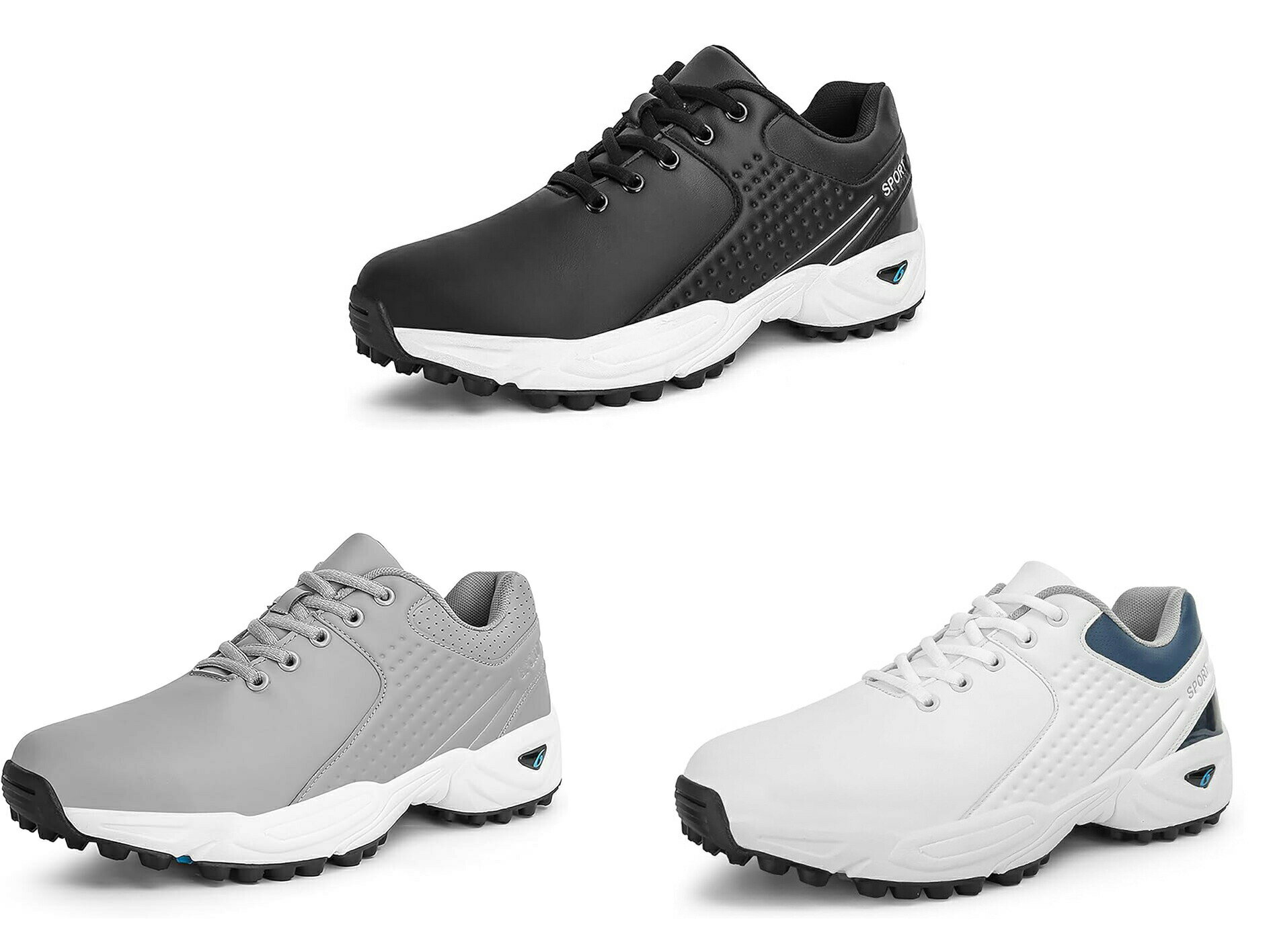 ゴルフシューズ メンズ レディース ゴル シューズ スパイク靴 ゴルフ ウォーキング靴 軽量 歩きやすい ..