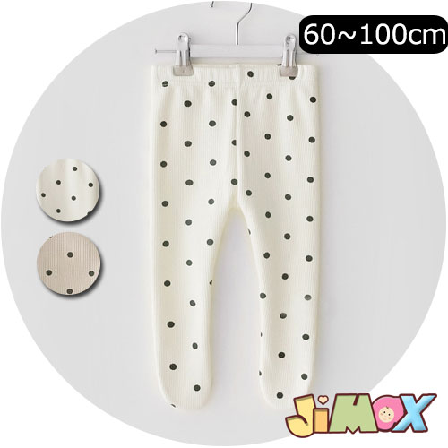 90cm 「メール便送料無料」「ベビーボトムス」　タイツ　パンツ　水玉柄　足カバー　タイツ　格好いい..