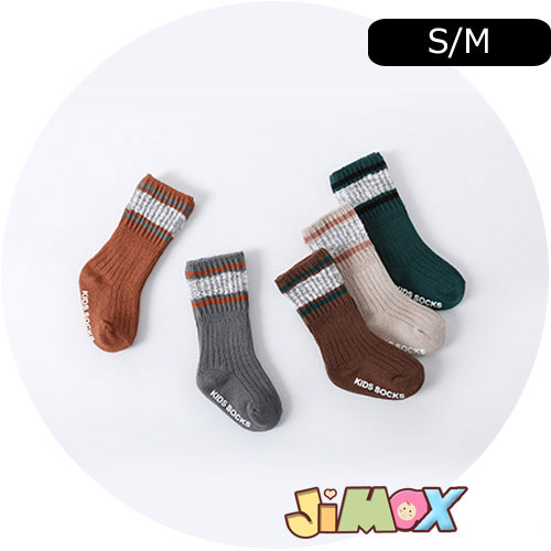 ロングタイプ　ニットの靴下　ベビー靴下　ソックス　合わせやすい　靴下　可愛い　2トーンカラー　秋春　可愛い　無地　春秋冬