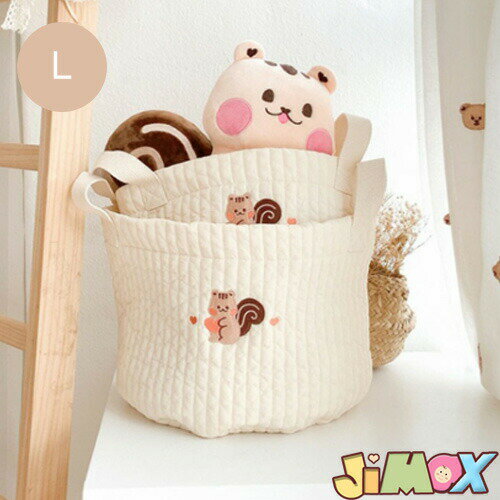 メール便送料無料　大きめ　収納バッグ　ベビー雑貨　おもちゃ収納バッグ　米欧風　刺繍つき　ママポー..