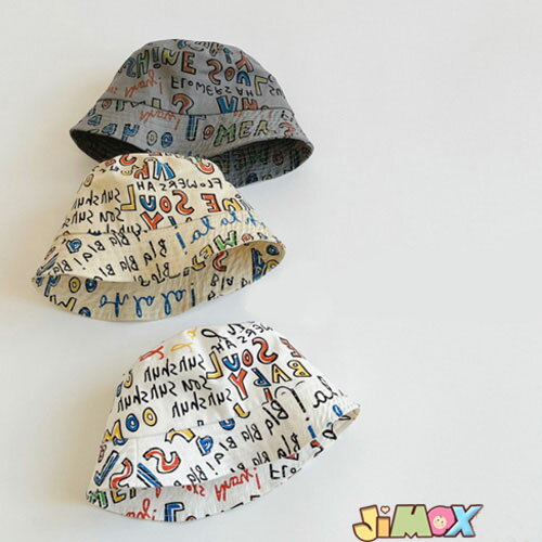 メール便送料無料　ベビー帽子　子供帽子　ベビーパット　キッズ帽子　子供ハット　落書き風　総柄　男..