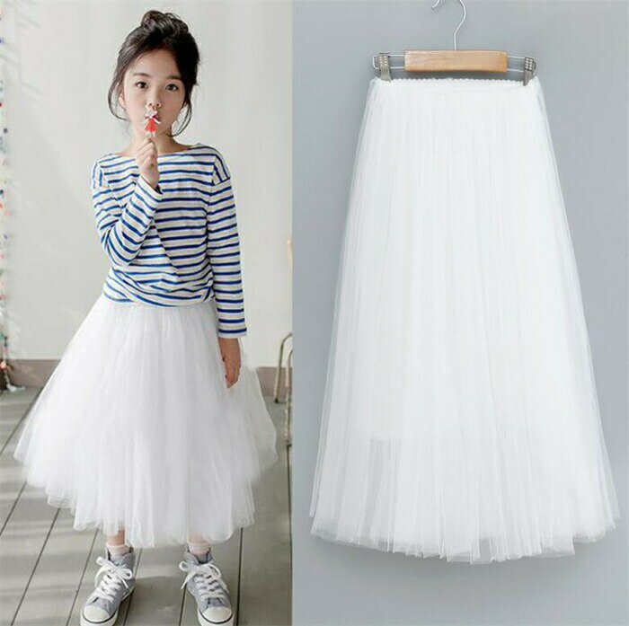 ふんわりチュールスカート 全8色 女の子 ガーリー チュチュスカート アパレル 発表会衣装 ロングスカート ダンス フレアスカート ペチコート ロング ボリュー...