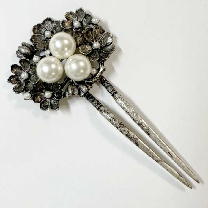 韓国コチNo71 蓮(ハス)パールかんざしコチ■cochi-71-s【ギフト】【お土産】【ヘア飾り】