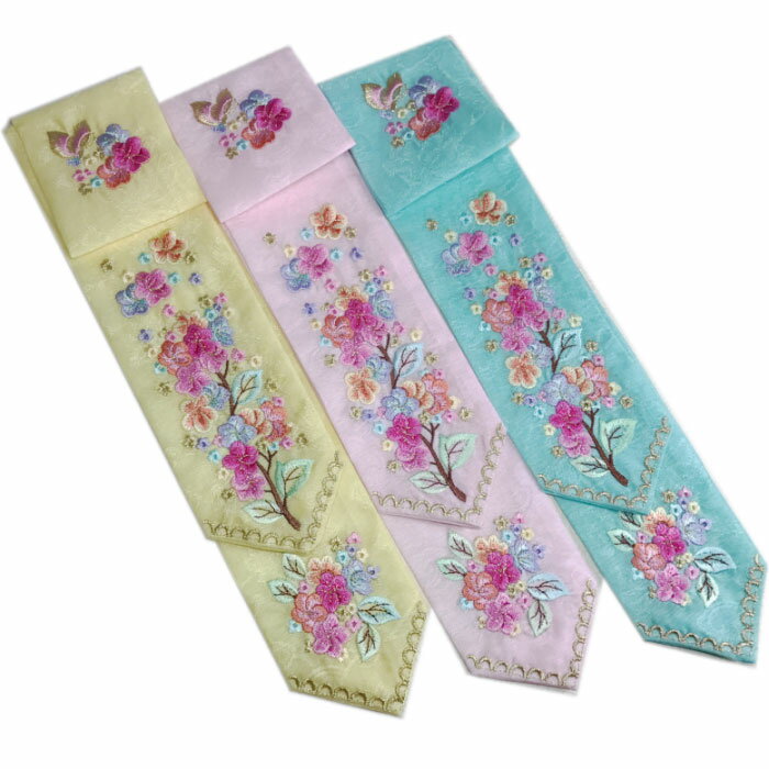 リボン刺繍テンギ■cho-ribbon-3-s【ギフト】【お土産】