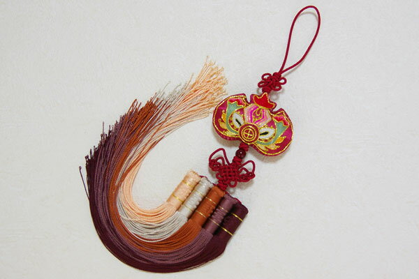 セール10%チマチョゴリの飾り 手刺繍エンジパッチ五色シルクノリゲ■norige-45-s【ギフト】【お土産】