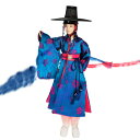  正規品 韓国人形・マテル公式 ファッションドール グレー 帽子 小物付き お着替え可能 韓国限定 チョゴリセット IDOL衣装セット付 人形 ■doll-d76-s