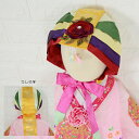 刺繍セットン黄色クルレ帽子女の子用(100日〜4才目安)■kulre-6-s【ギフト】【お土産】【誕生祝】チマチョゴリ 髪飾り 帽子 女の子 ドレス ヘア飾り ...