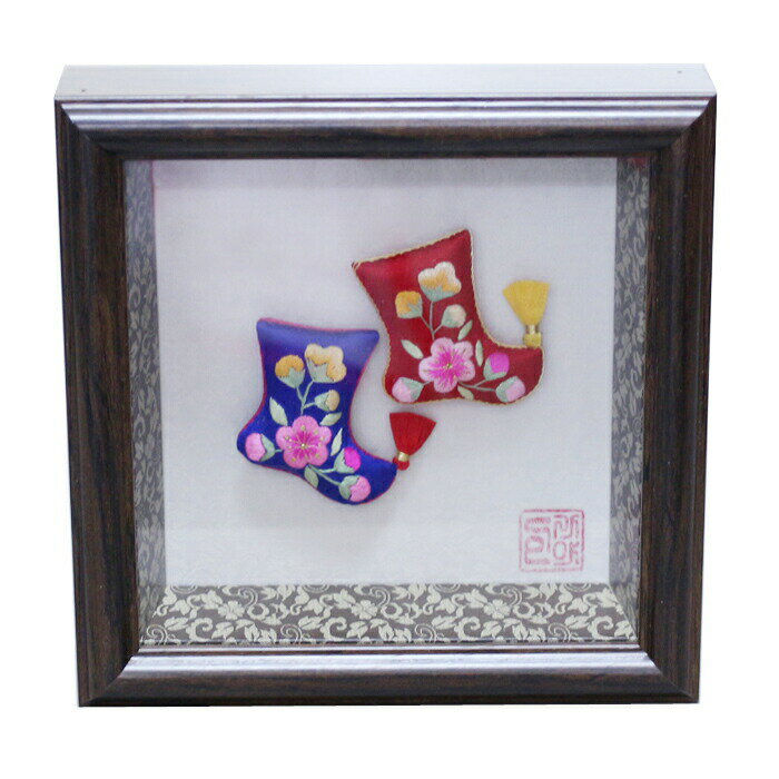 セール10%韓国壁掛け飾り ポソン(足袋)立体フレーム ■kabekake-frame-23-s【ギフト】【お土産】