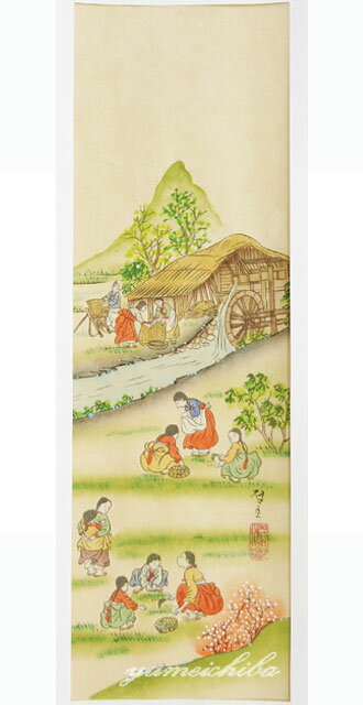 セール10%韓国壁掛け民画(春の景色) 縦長■minga-1-s【ギフト】【お土産】