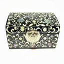 螺鈿 高級 ジュエリーボックス 宝石箱 唐草 ■jewelrybox-15-s 収納 小物入れ アンティーク 螺鈿細工 韓国 雑貨 プレゼント 母の日 敬老の日 贈り物 整理 韓国 アクセサリー コフレ 鏡付き 化粧品 ミラー 仕切り 高級感 ピアス 指輪 上品