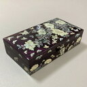 ジュエリーボックス 螺鈿 収納 高級 宝石箱 紫花 蝶 大容量 宝石 雑貨 アクセサリー入れ 韓国雑貨 プレゼント 豪華 母の日 結婚 祝い 可愛い ケース 誕...