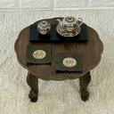 セール10%韓国天然松材お膳ちゃぶ台 淵どり花ふち加工 猫足タイプ・中高級 足つき 猫足 ローテーブル 和室 リビング 玄関 客間 高級旅館 テーブル ちゃぶ台...