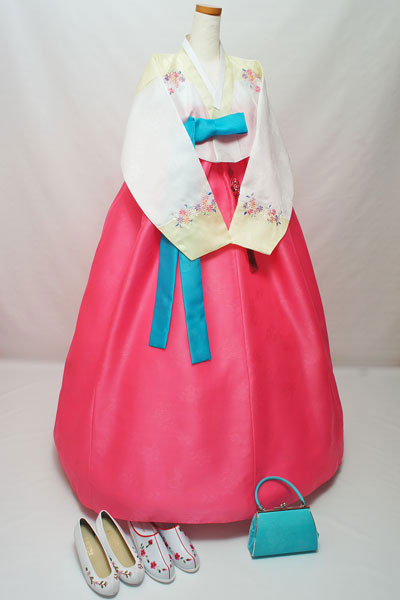 【レンタル】204_チマチョゴリレンタル韓服化繊_バスト94〜104cm_身長+靴高さ163〜166cm■o-rental-204-s■レンタル 結婚式 入学式 成人式 集い 卒業式 イベント かわいい 仮装 大人 女性 簡単 セット 高品質