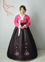 【レンタル】363_チマチョゴリレンタル韓服化繊_バスト86〜96cm_身長+靴高さ162〜165cm■o-rental-363-s■レンタル 結婚式 入学式 成人式 集い 卒業式 イベント かわいい 仮装 大人 女性 簡単 セット 高品質(4)