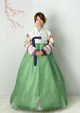 【レンタル】393_チマチョゴリレンタル韓服化繊_バスト91〜101cm_身長+靴高さ170〜173cm■o-rental-393-s■レンタル 結婚式 入学式 成人式 集い 卒業式 イベント かわいい 仮装 大人 女性 簡単 セット 高品質(4)