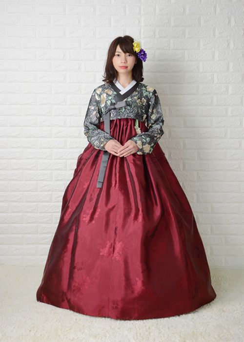 【レンタル】o-s176c254-チマチョゴリレンタル韓服化繊-バスト80〜90cm_身長+靴高さ166.5〜169.5cm■o-s176c254■レンタル 結婚式 入学式 成人式 集い 卒業式 イベント かわいい 仮装 大人 女性 簡単 セット 高品質