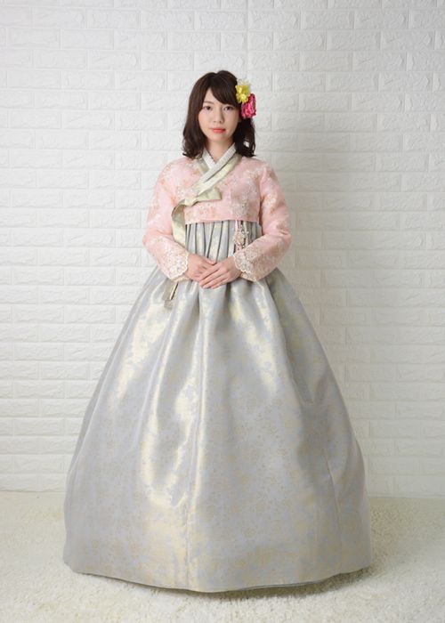 【レンタル】o-s180c243-チマチョゴリレンタル韓服化繊-バスト80～90cm_身長+靴高さ167～170cm■o-s180c243■レンタル 結婚式 入学式 成人式 集い 卒業式 イベント かわいい 仮装 大人 女性 簡単 セット 高品質