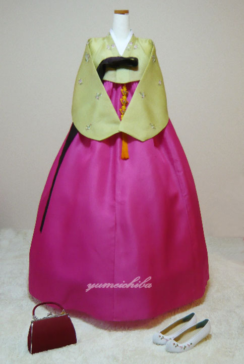 【レンタル】03_チマチョゴリレンタル韓服シルク_バスト77〜87cm_身長+靴高さ164〜167cm■o-rental-s-03-s■レンタル 結婚式 入学式 成人式 集い 卒業式 イベント かわいい 仮装 大人 女性 簡単 セット 高品質 シルク