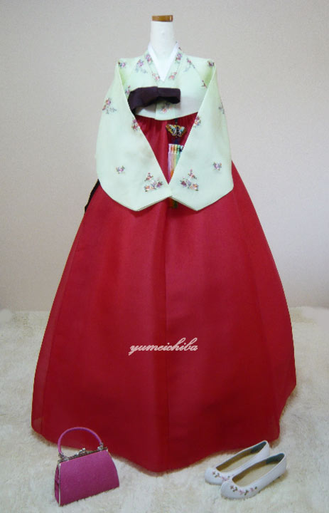 【レンタル】18_チマチョゴリレンタル韓服シルク_バスト73〜83cm_身長+靴高さ165〜168cm■o-rental-s-18-s■レンタル 結婚式 入学式 成人式 集い 卒業式 イベント かわいい 仮装 大人 女性 簡単 セット 高品質 シルク