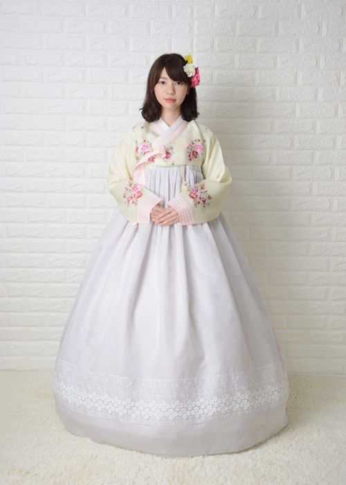 セール10%レンタル 結婚式 入学式 成人式 集い 卒業式 イベント かわいい 仮装 大人 女性 簡単 【レンタル】o-s187c220-チマチョゴリレンタル韓服シルク-バスト82〜92cm_身長+靴高さ162〜165cm■o-s187c220