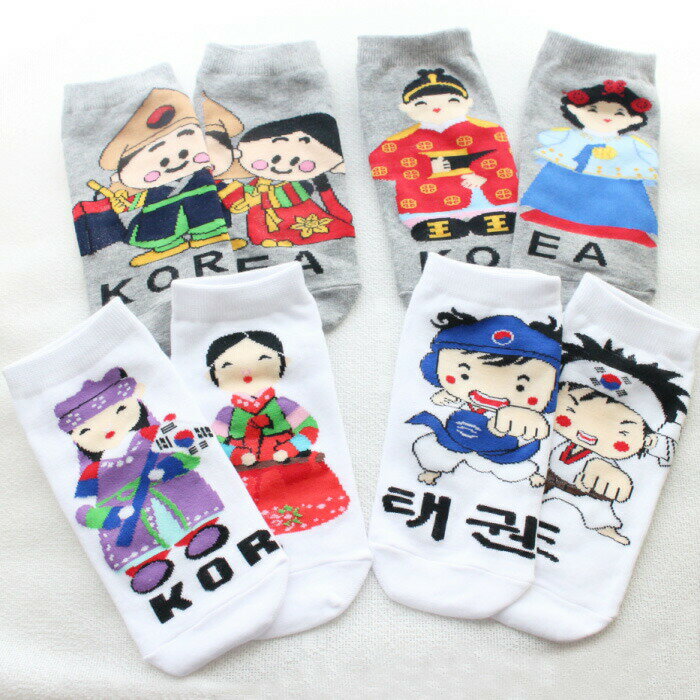 韓国ソックス3足組■souvenir-socks-1-s【ギフト】【お土産】