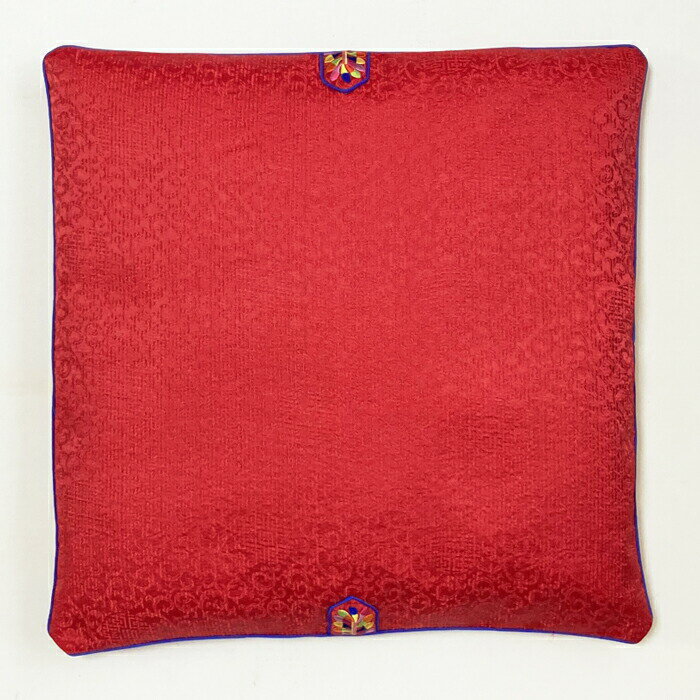 セール10%韓国 座布団 カバー 赤 クッション兼用 韓国 飲食店 明るい 派手 原色 汚れが目立たない 50×5..