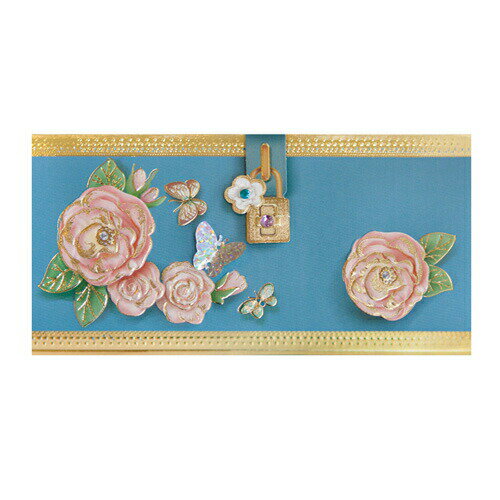 セール10%韓国 メッセージカード (祝い袋・お年玉袋)ブルー■messagecard-fb223-1-s【ギフト】【お土産】