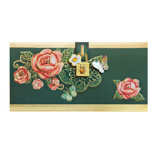 セール10%韓国 メッセージカード (祝い袋・お年玉袋)グリーン■messagecard-fb223-3-s【ギフト】【お土産】【メッセージカード】【韓国】【ハ...