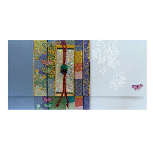 セール10%韓国 メッセージカード (祝い袋・お年玉袋)青■messagecard-fb224-3-s【ギフト】【お土産】【メッセージカード】【韓国】【ハングル...
