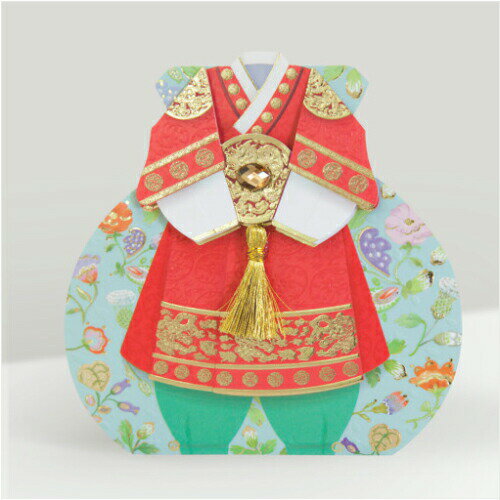 セール10%韓国 メッセージカード (韓服 )パジチョゴリ20■messagecard-fb309-5-s【お年玉袋】【お年玉】【ポチ袋】【カード】【韓国】【か...