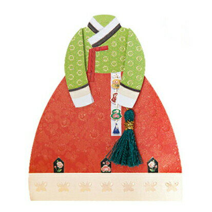 セール10%韓国 メッセージカード (韓服 )チマチョゴリ4■messagecard-ft304-4-s【ギフト】【お土産】