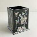 セール10%韓国漆螺鈿ペン立て 四君子■pencase-15-s【ギフト】【お土産】【プレゼント】【就職祝い】【新入社員】【母の日】【ノベリティ】