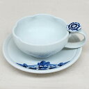 カップ&ソーサー韓国伝統茶手作りの白磁器青牡丹陶器大波のコーヒーカップ (1客分)■chaki-40-s【コーヒーカップ 】【カフェオーレカップ】【かわいい】【...