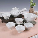 マッコリ器兼茶器白磁蓮セット5客8ピース (5客急須マッコリ器)■chaki-7-s【ギフト】【お土産】【長寿祝】【引出物】マッコリ カップ おちょこ 食器 グ...