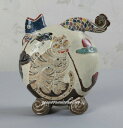 韓国有名陶芸家作 イギョンヒョン・鵲かささぎと虎花器■touki-3-s【ギフト】【お土産】