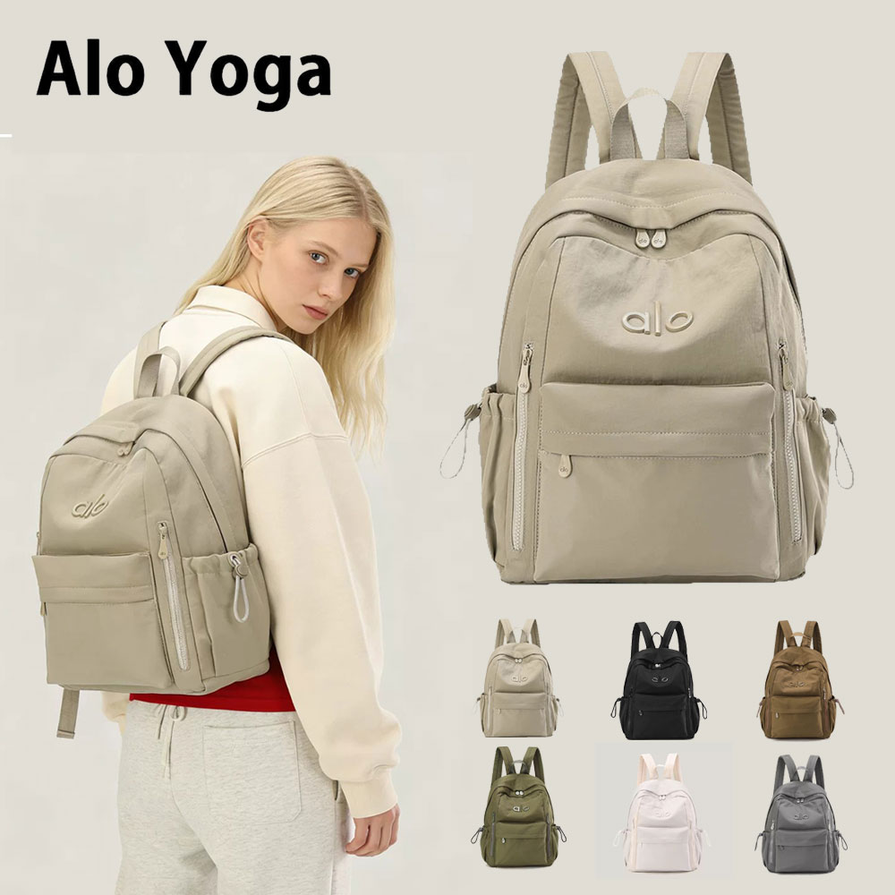 乐天商城 - 【★2026人気商品★】alo Yoga　リュック レディース メンズ リュックサック 大容量 軽量 軽い 防水 バックパック 撥水 Pc対応 通勤 通学 女子 旅行 スポーツリュック ins風 防災グッズ PCリュック かわいい おしゃれ 韓国リュック 学生 高校生 中学生 母の日