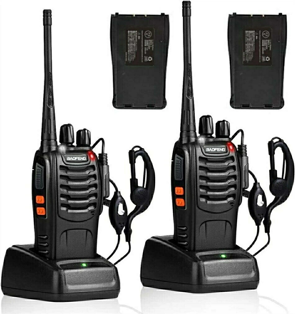 トランシーバー 無線機 充電式 2W 超長距離タイプ 簡単操作 1800mAH リチウムイオンバッテリー・充電器・イヤホンマイク・ベルトクリップ付属 総務省技術基準適合商品 送料無料