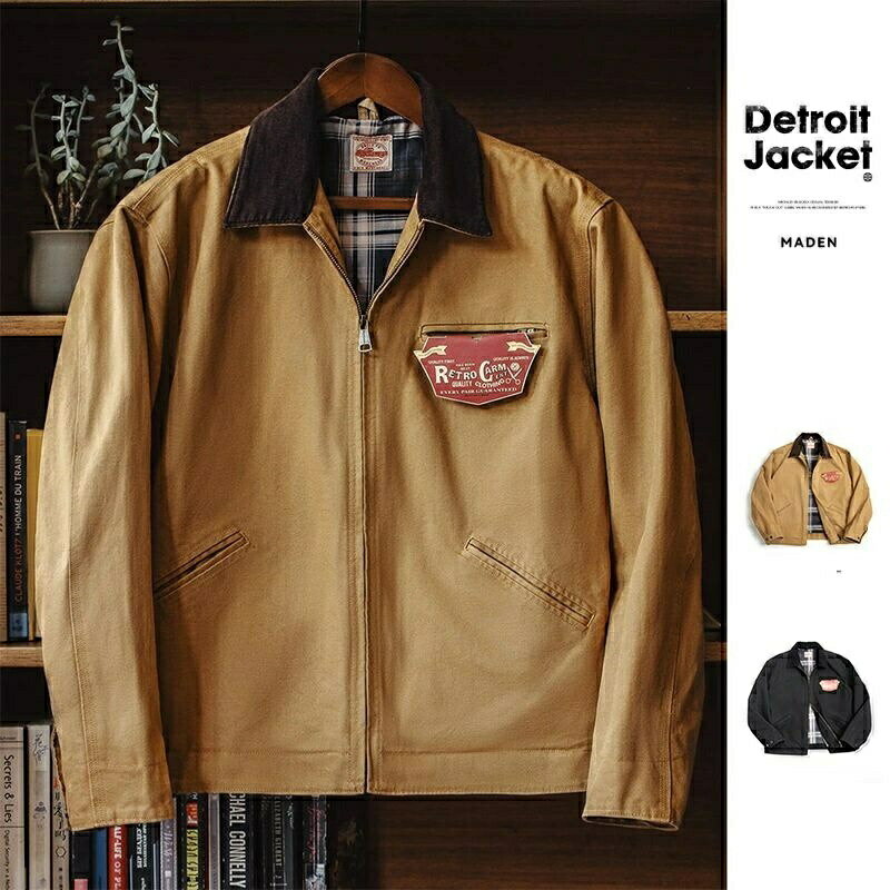 Rakuten - 秋冬　Detroit Jacket　ヴィンテージ ビンテージ アメカジ キャンバス　メンズジャケット　新品未使用S〜XXL