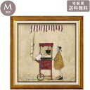 \マラソンP2倍+クーポン/ サムトフト ポップコーン タイム ST-08134 Mサイズ アートフレーム 絵画 ユーパワー 犬 人物 ギフト アート おしゃれ 北欧 インテリア お部屋