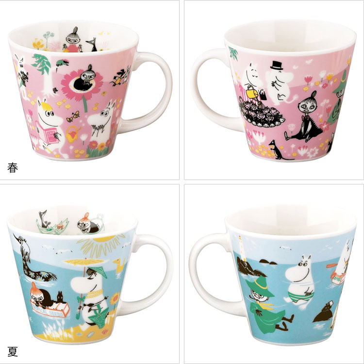 CHOICEの山加商店 MOOMIN ムーミン マグ 四季 340ml MM9600 マグカップ 食器 北欧 ミィ スナフキン ギフト 春｜アングル3
