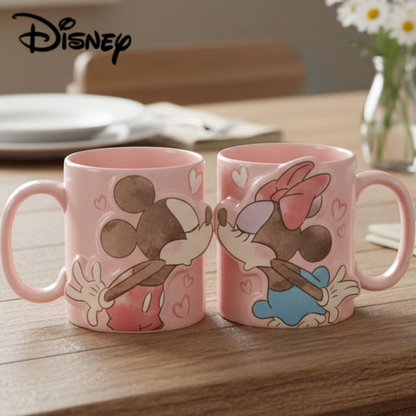 ミッキーマグカップ ディズニー ミッキーマウス & ミニーマウス ペアマグカップ 2個セット 300ml SAN4077 DISNEY マグカップ コップ ミッキー ミニー 新生活 お祝い お揃い ギフト