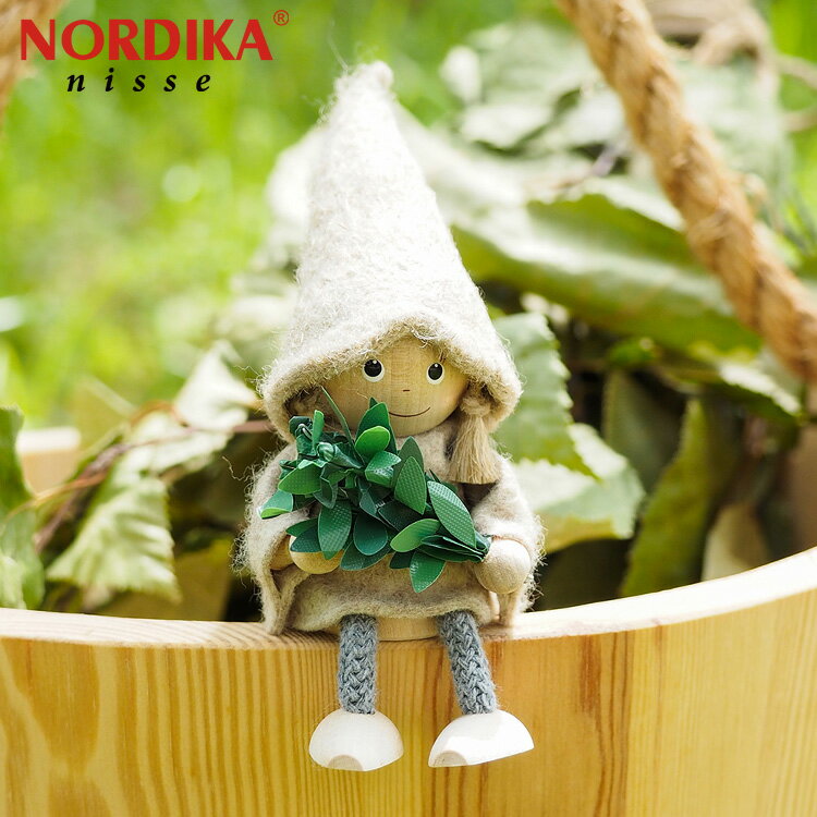 Rakuten - ＼ポイントアップ＋クーポン／ ノルディカニッセ サウナ 女の子 北欧 ニッセ NORDIKA nisse 定形外 送料無料 NRD120868 人形 木製 ヴィヒタ ナチュラル