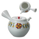 \P2倍+クーポン/ 福ダリア 姫急須 赤 波佐見焼 福峰陶苑 急須 和食器 茶器 お茶 ダリア 花 手描き 和柄 一人用 日本製 おしゃれ かわいい