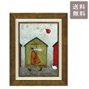 \マラソンP2倍+クーポン/ サムトフト ムーディーなバルーン ST-05848 送料無料 ユーパワー アートフレーム 絵 絵画 海外 人 風船 犬 イヌ dog サム トフト